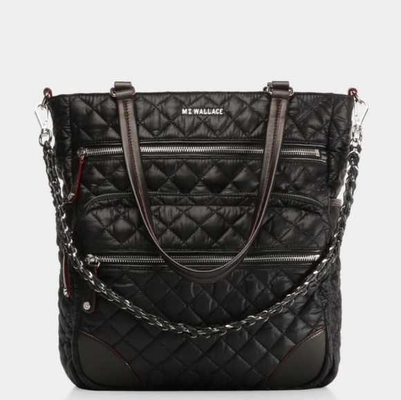 MZ Wallace Handbags - like new MZ Wallace Black Large Crosby Magazine Tote